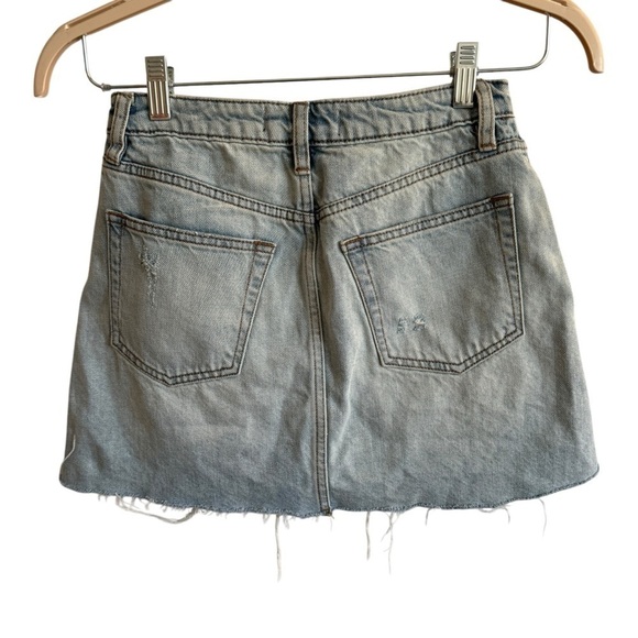 NWT Free People Denim A-Line Skirt, Size 25 - Picture 4 of 9